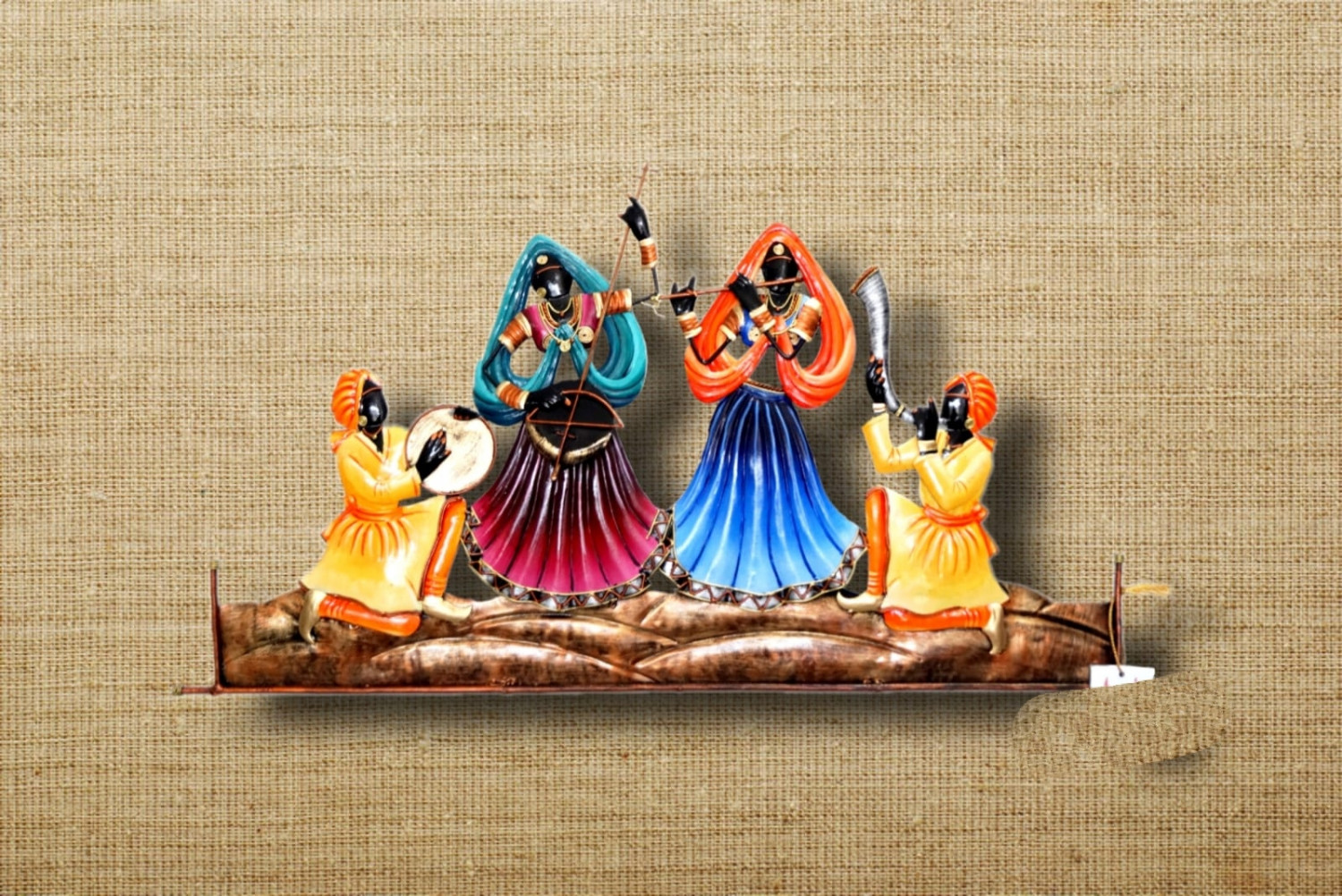 rajasthani musician wall panel