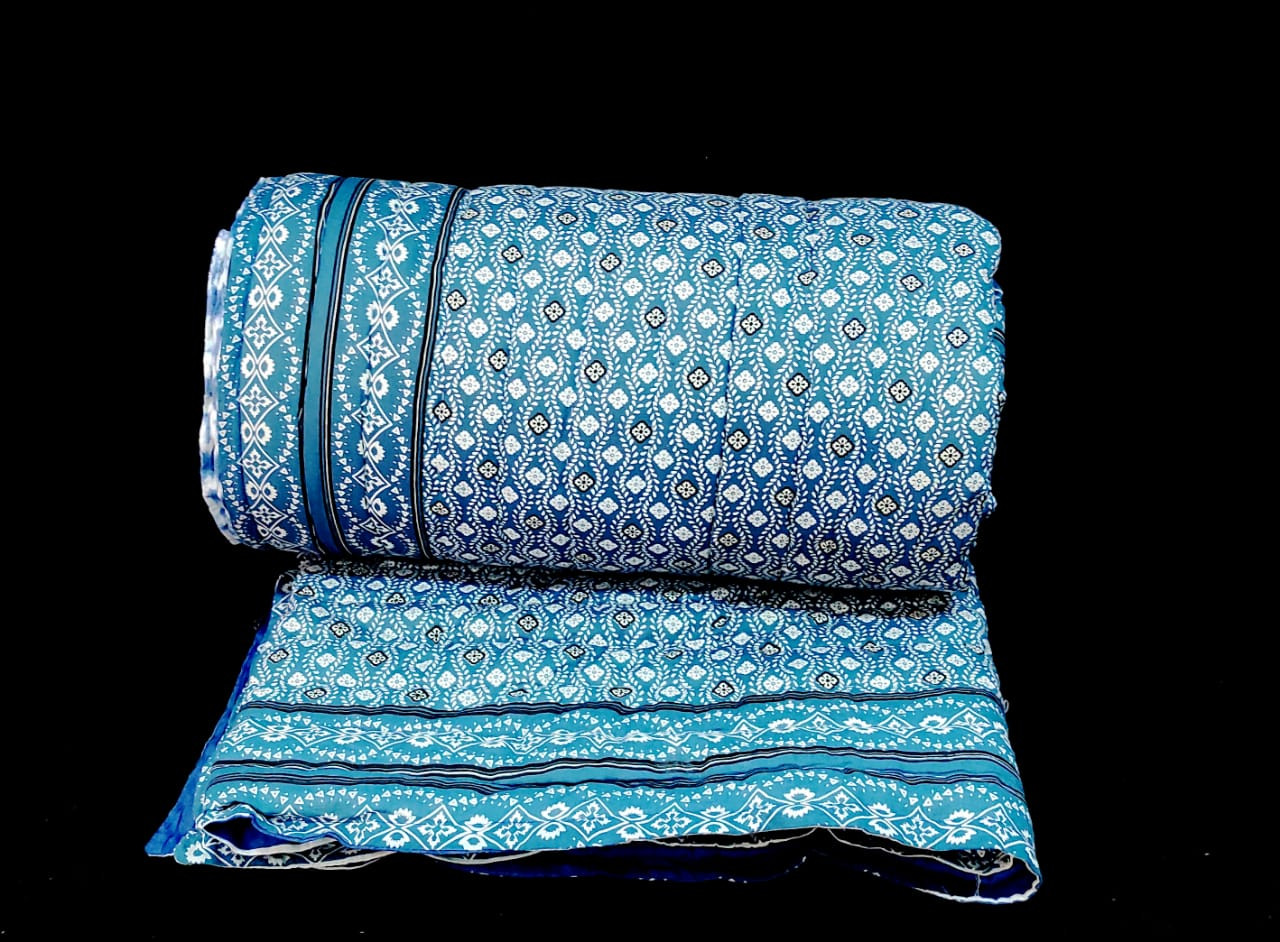 Hand block cotton Quilt